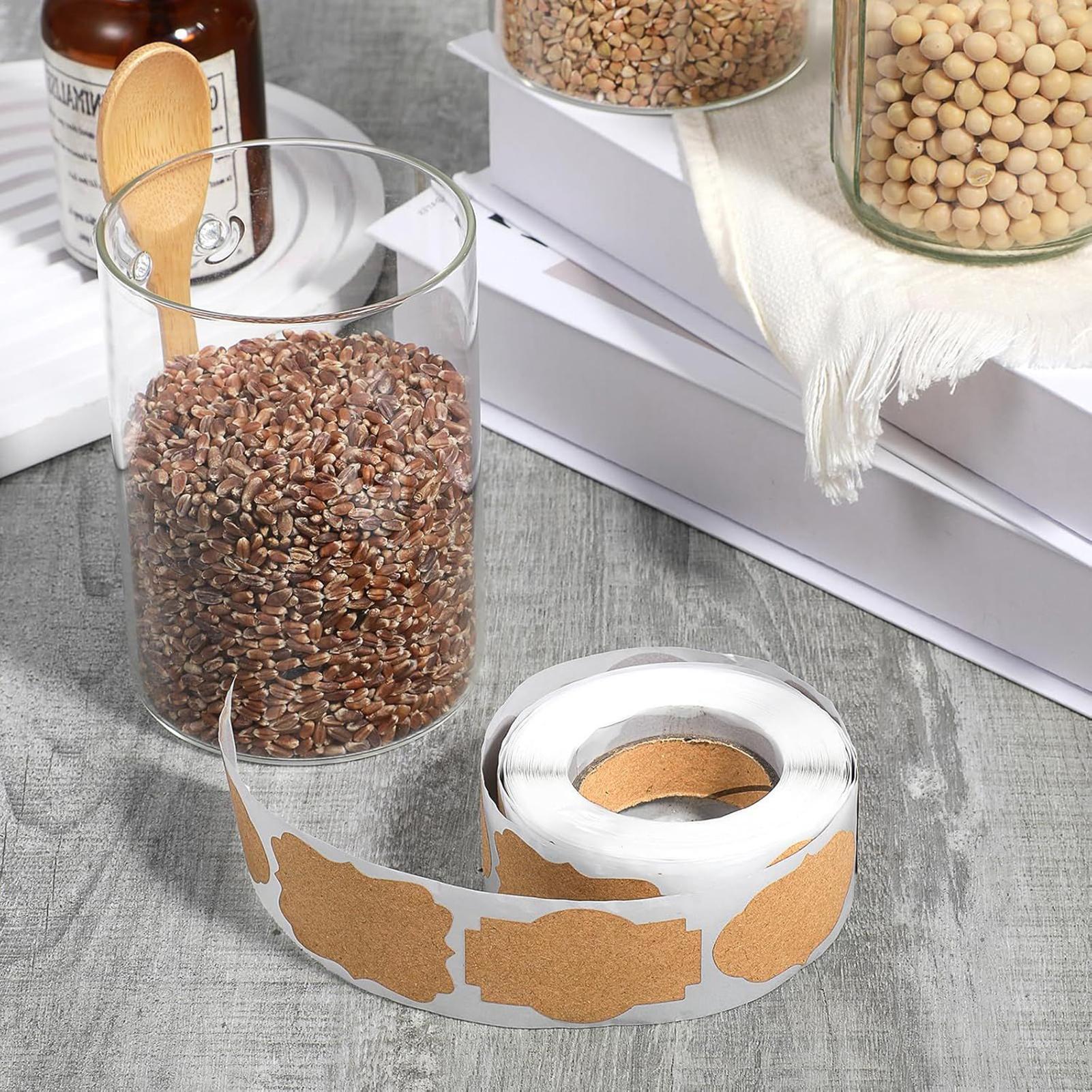 Etiquetas artesanais 300 peças - Food Storage Jar Labels avaliação e preço