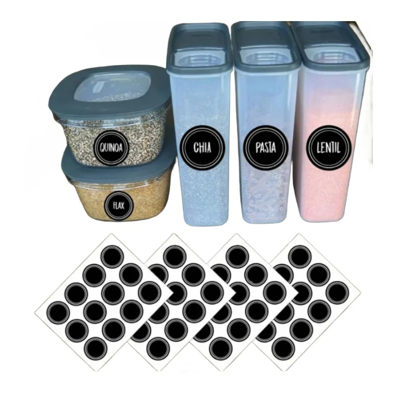 Adesivos Redondos Reutilizávei - Food Storage Jar Labels avaliação e preço