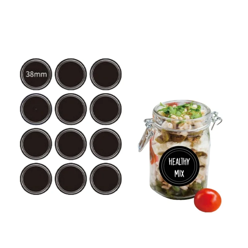 Adesivos Redondos Reutilizávei - Food Storage Jar Labels avaliação e preço