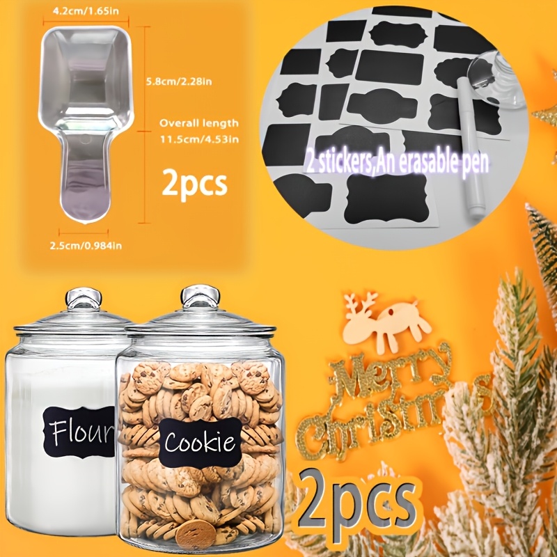 Conjunto de 2 Potes de Vidro c - Food Storage Utensils avaliação e preço