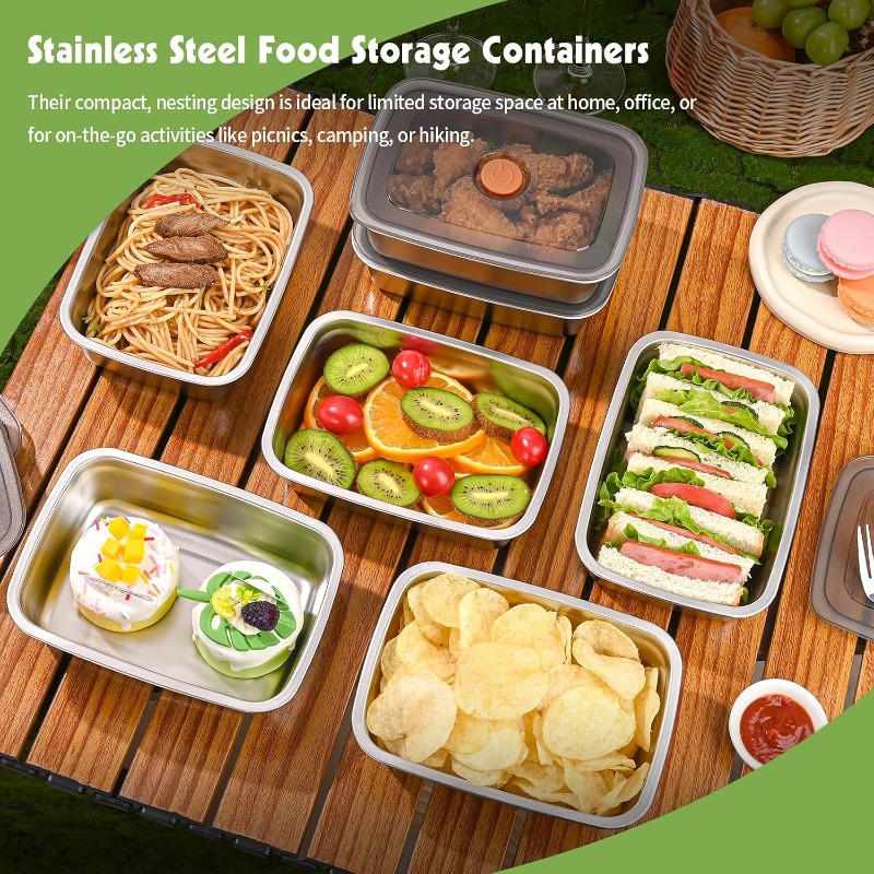 Caixa de Almoço de Aço Inoxidá - Xxl Food Storage Container avaliação e preço