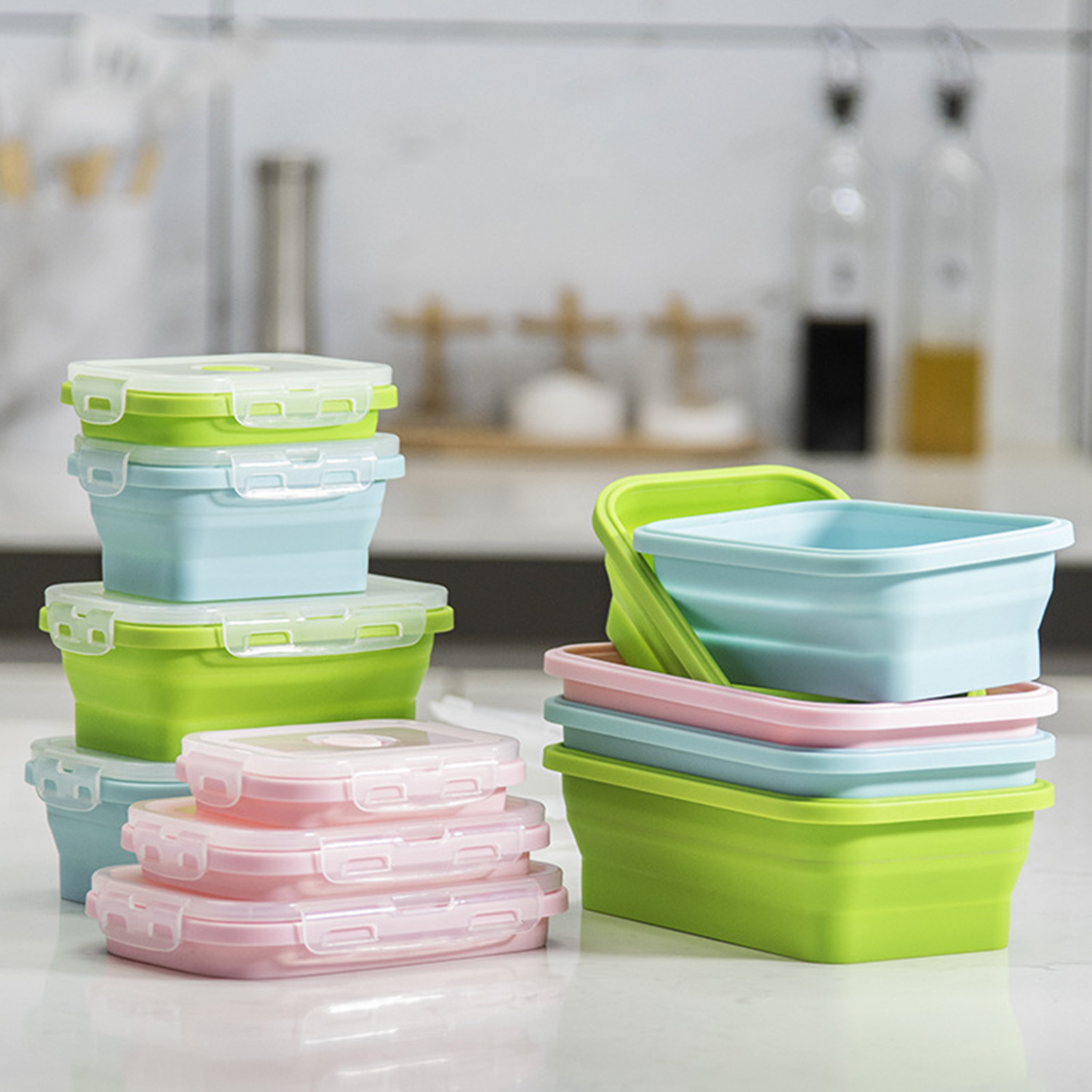 Marmita de Silicone de Grau Al - Food Storage Box Plastic avaliação e preço