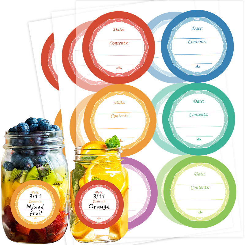 6 Etiquetas Adesivas Removívei - Food Storage Jar Labels avaliação e preço