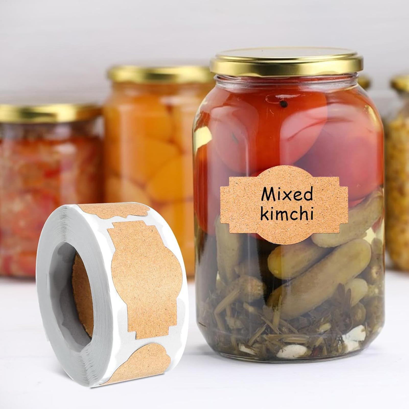 Etiquetas adesivas para frasco - Food Storage Jar Labels avaliação e preço