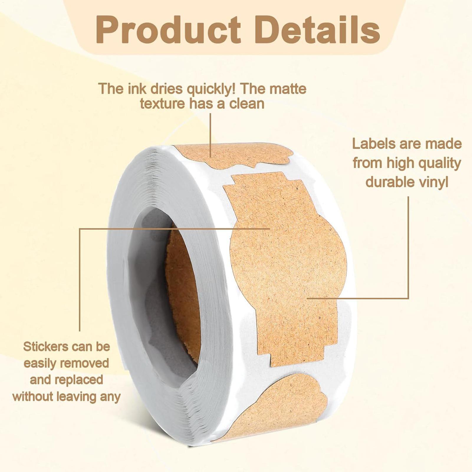 Etiquetas adesivas para frasco - Food Storage Jar Labels avaliação e preço