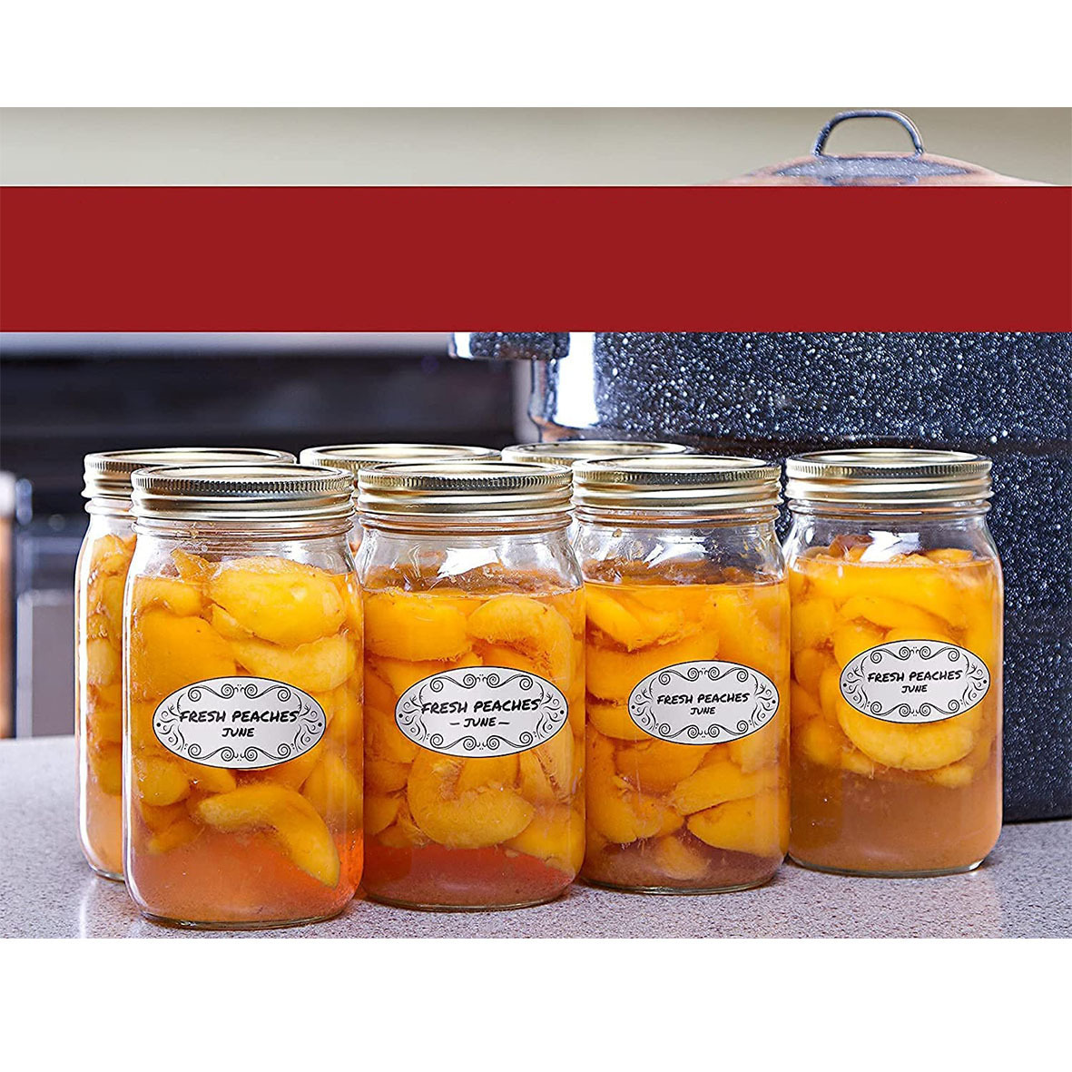 Etiquetas ovais conservas para - Food Storage Jar Labels avaliação e preço