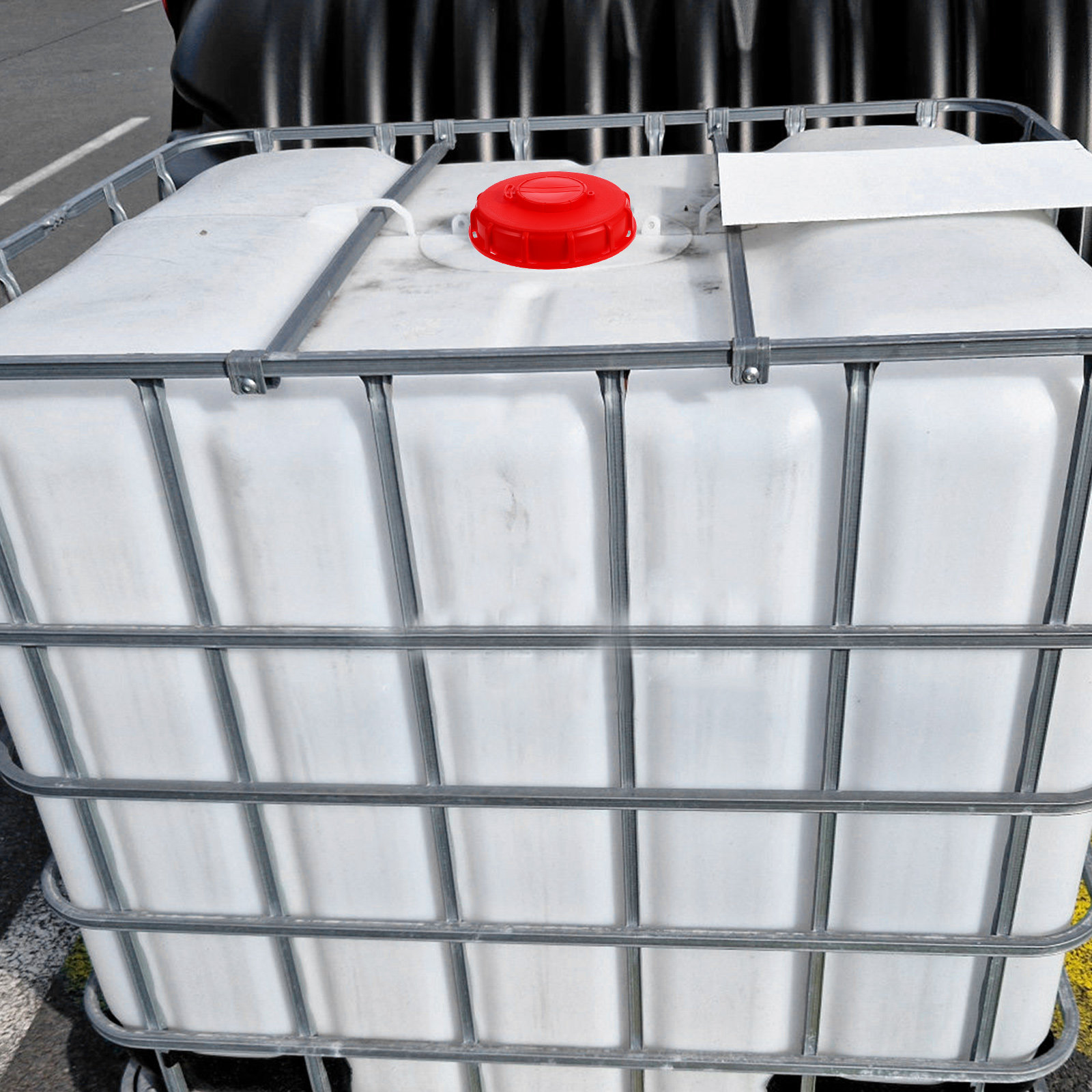 Tampa Vermelha para IBC Tote 1 - Food Storage Lid avaliação e preço
