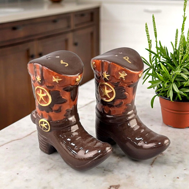 Botas vintage cerâmica tempero - Food Storage Utensils avaliação e preço