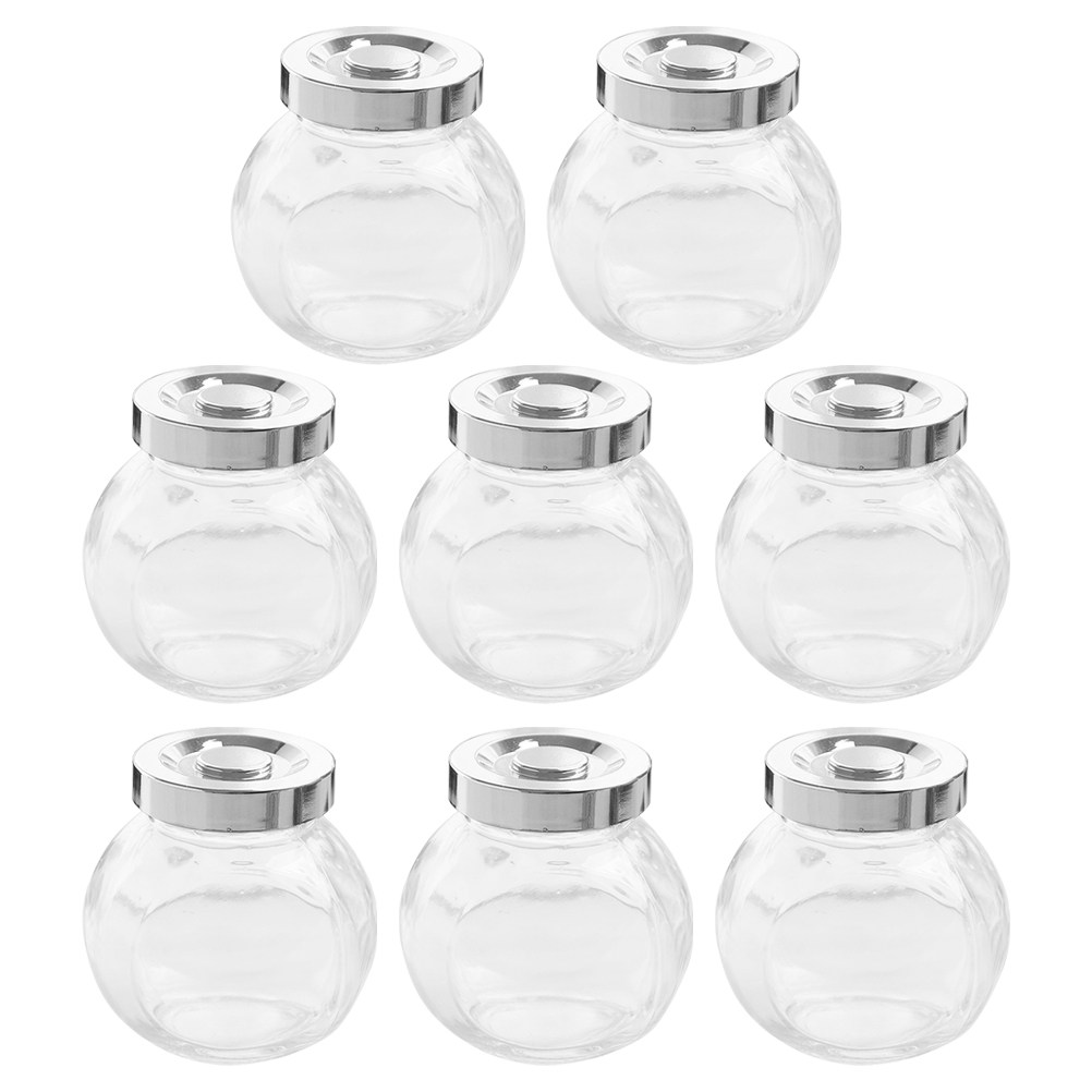 8 Potes de Vidro Leves e Portá - Food Storage Glass avaliação e preço